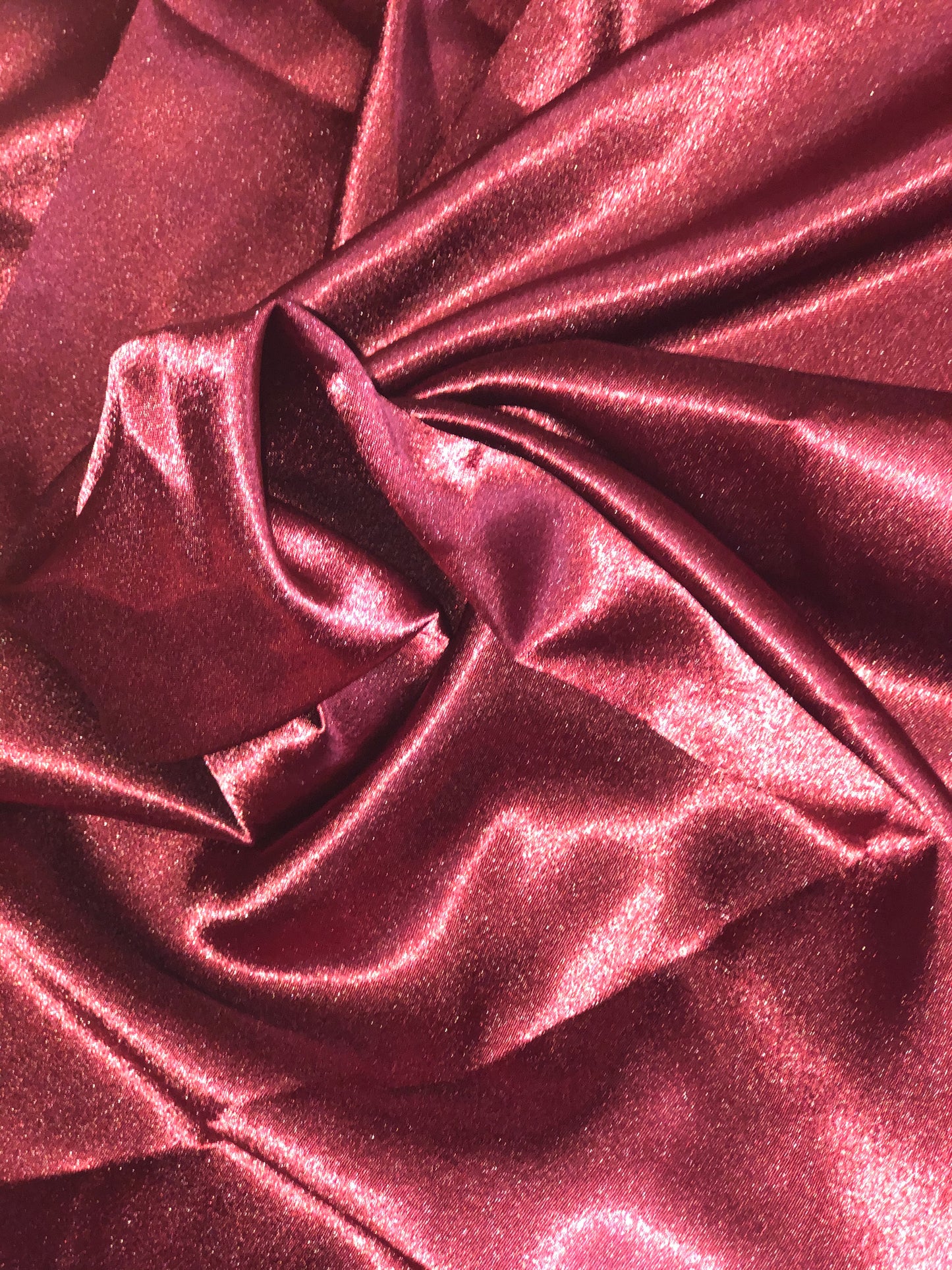 Burgundy Satin Pillowcase