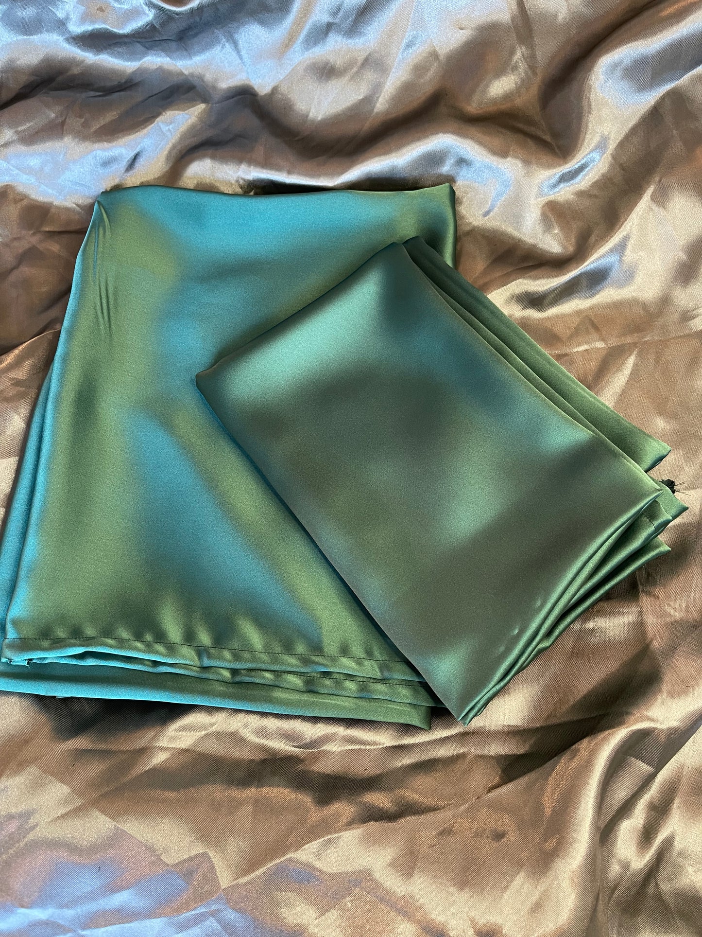 Forest Green Satin Pillowcases