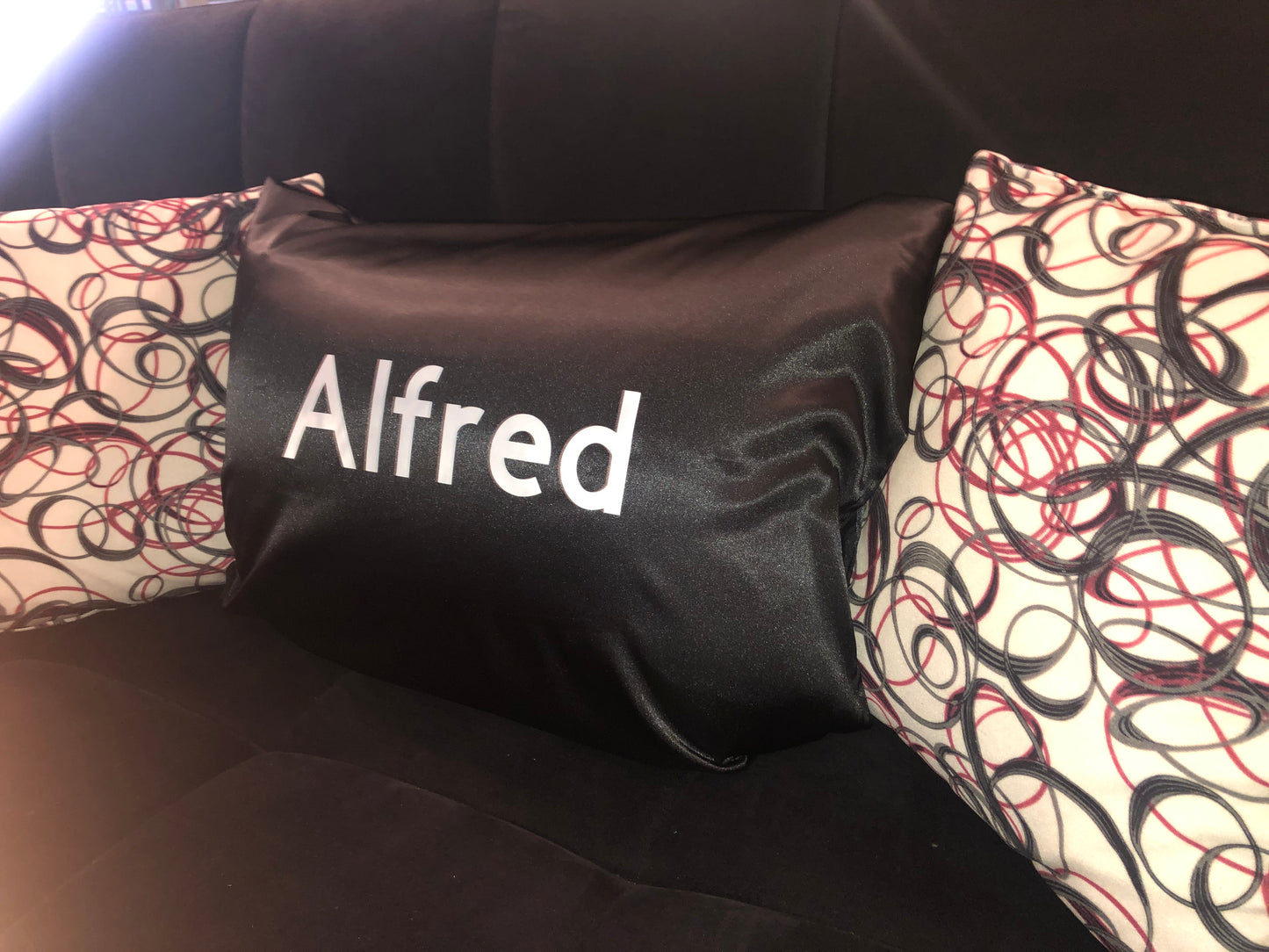 Burgundy Satin Pillowcase