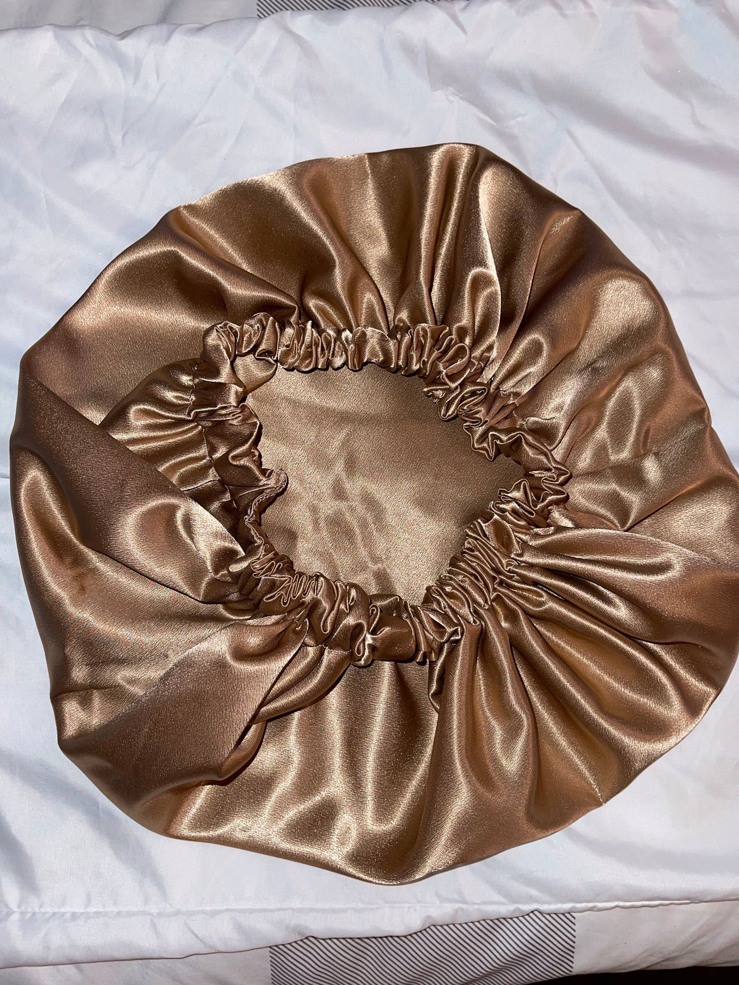 Cappuccino Jumbo Satin Bonnet