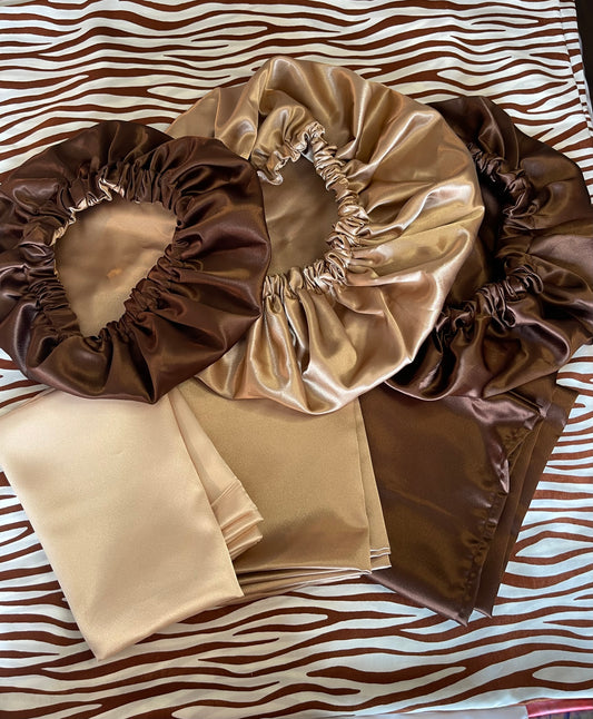 Cocoa Satin Pillowcases